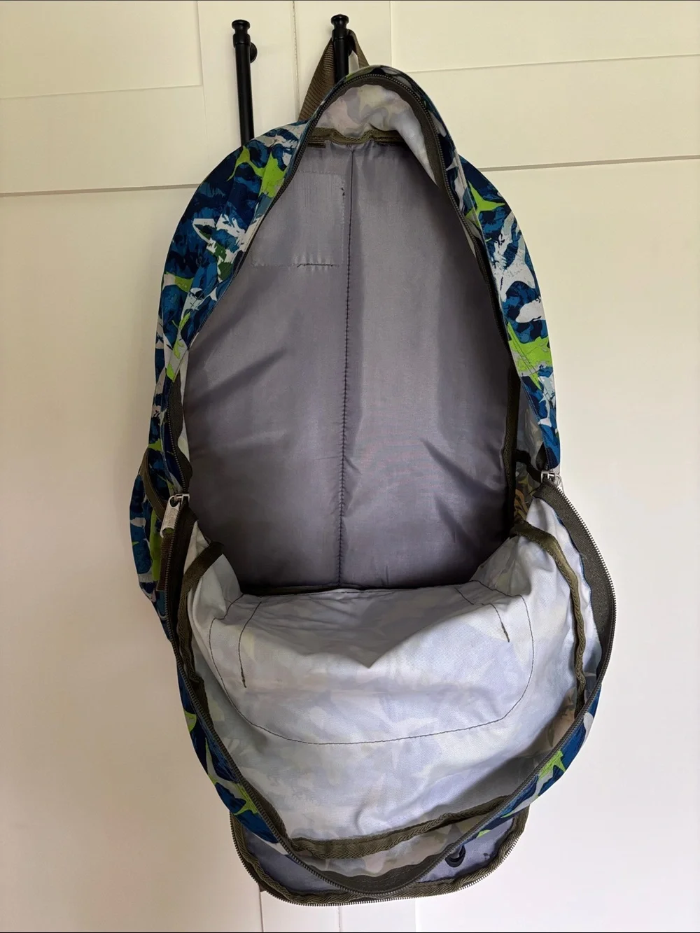 Lands’ End Kids Shark Backpack.